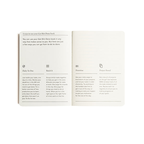 Get Shit Done – A6 Notebook