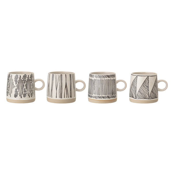 Monochrome Stoneware Mug