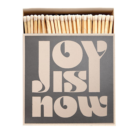 Letterpress Printed Joy is Now Matches