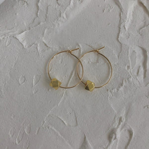 Pyrite Mini Hoop Earrings